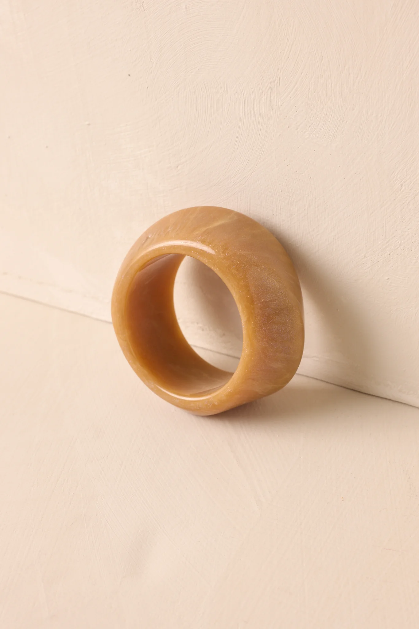 Couldn't Miss It Tan Marble Twisted Bangle Bracelet